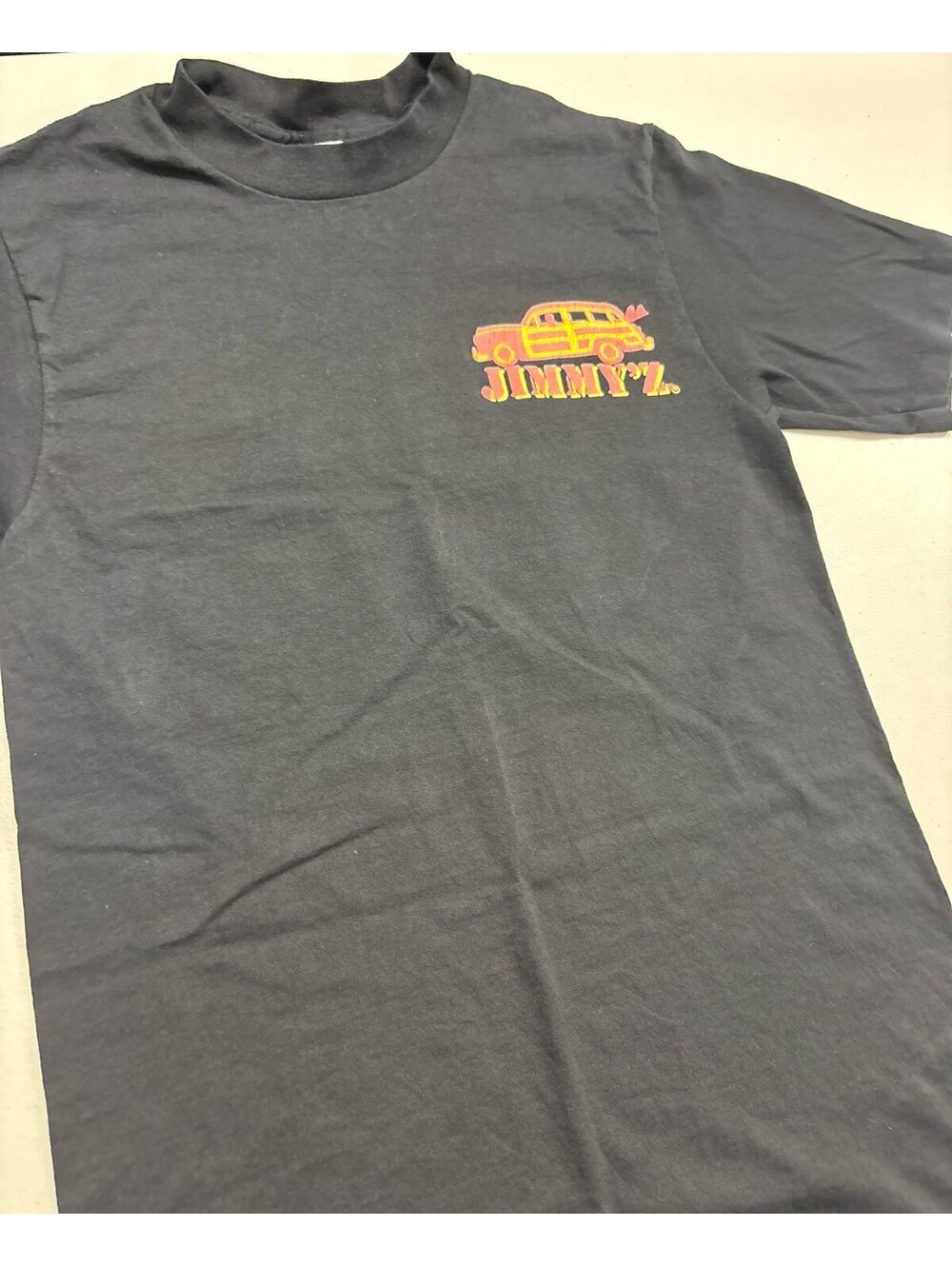 Vintage 1990 Jimmy’Z Breakdown T-Shirt Woody Wagon Surf Sz S USA